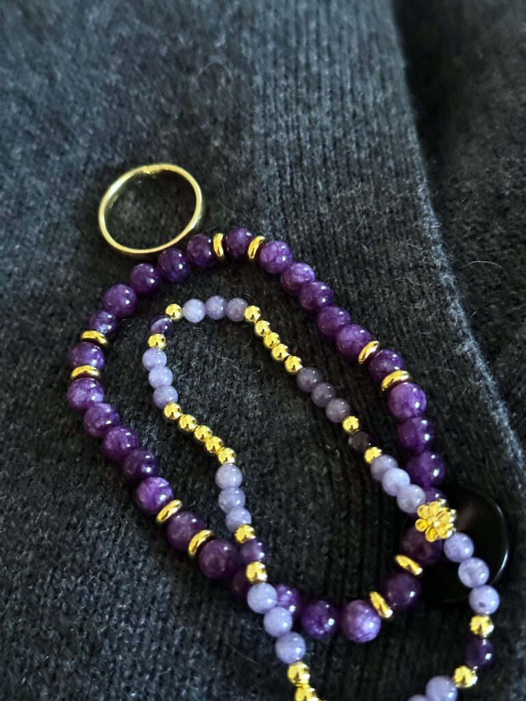 Seelenglück 50/25-lifewithaglow- Lila Armbänder Seelenglück 50/25-lifewithaglow- Lila Armbänder